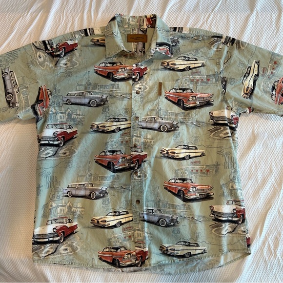 Clear Water Outfitters Classic car print shirt. - Picture 2 of 15